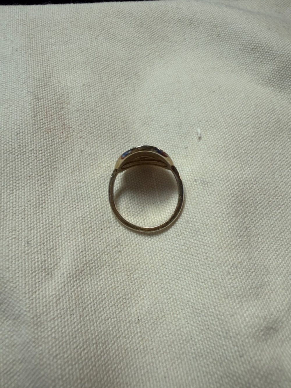 Gold Evil Eye Ring with Blue Enamel by Ross Simons size 7 - Picture 7 of 14